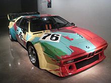La BMW M1 mise en peinture par Andy Warhol