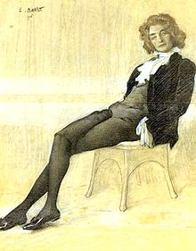 Portrait de Zinaïda Hippius par Léon Bakst