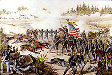  Représentation de la bataille d'Olustee.