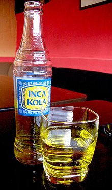 photo d'une bouteille d'Inca Kola