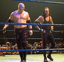 Kane (à gauche) et The Undertaker.