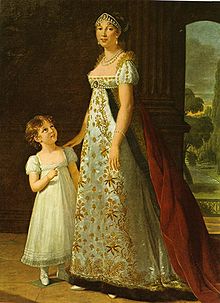 Caroline et sa fille Letizia par Élisabeth Vigée Le Brun, 1807