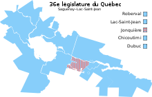 Carte 36e législature du Québec - Saguenay-Lac Saint-Jean.svg