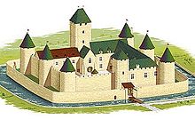 Le château au XIVème siècle.