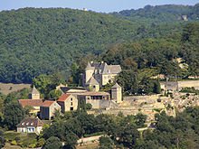 "Photo du château de Marqueyssac depuis le château de Castelnaud."