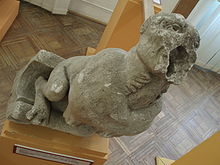 Gargouille originale de la collection du Musée de la Slovaquie de l'Est