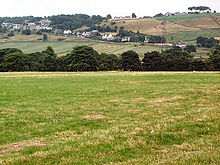Le village de Cottingley et la North Bank Road.