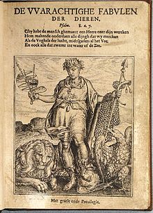 De VVarachtighe Fabvlen der Dieren, livre d'emblèmes avec fables d'Eduard de Dene,la préface de Lucas d'Heere et des illustrations gravées par Marcus Gheeraerts l'Ancien, publié en 1567
