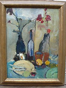 Nature morte, une huile sur toile de 1932, 48 x 66 cm