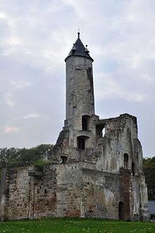 Photographie du donjon du château de La Buissière