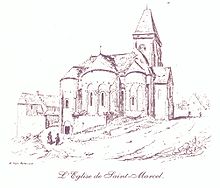 L'église de Saint-Marcel.
