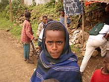 Un jeune Falash Mura en Éthiopie, en 2005.