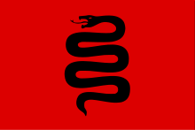 Le serpent noir sur fond écarlate des Haradrim.