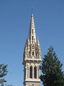 Flèche de l'église de Domalain Domalain