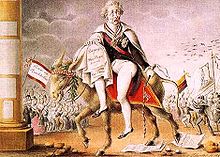 Caricature contemporaine de la fuite de Metternich (mars 1848).