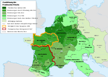 phases de l'extension du royaume des Francs