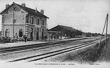 La gare de Villers-Saint-Georges au début du XXe siècle.