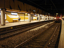 La station souterraine de la ligne C du RER.