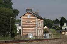 Vue du bâtiment voyageurs de la gare.