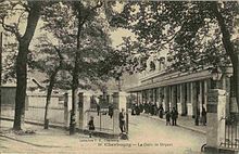 La gare de Cherbourg, du côté du départ, en 1920