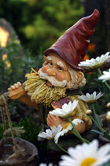 Le gnome, selon la représentation que l'on s'en fait dans la culture populaire, porte un bonnet rouge et une barbe blanche, tout comme celui qu'Elsie affirme avoir photographié.