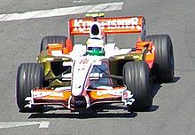 Photo de Giancarlo Fisichella lors du Grand Prix de Monaco 2008