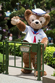 Personnage de Duffy à Hong Kong Disneyland.