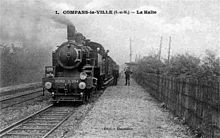 La halte de Compans avant 1907.