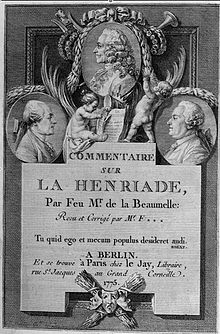Commentaire sur La Henriade de La Beaumelle édité par Fréron (1775)