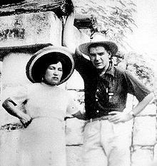Hilda Gadea et Ernesto Che Guevara en lune de miel dans le Yucatán en 1955