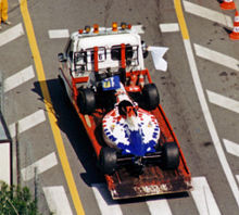 Photo de l'Arrows FA16 de Taki Inoue au Grand Prix de Monaco 1995