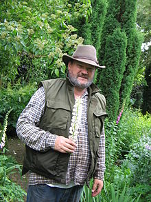 Ivo Pauwels dans son jardin