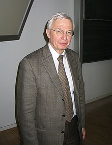 Jean-Marie Lehn après sa conférence à l'Université de technologie de Dresde, janvier 2008