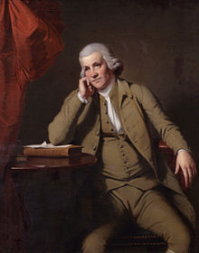 Portrait de Jedediah Strutt (1726-1797), par Joseph Wright of Derby (1734-1797). Huile sur toile.