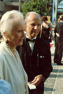 Hume Cronyn et Jessica Tandy en 1988 aux Emmy Awards