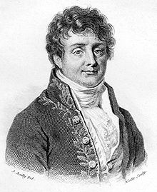 Joseph Fourier.Gravure de Julien Léopold Boilly