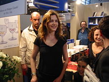 Justine Lévy au Salon du livre de Paris Porte de Versailles en 2004