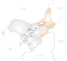 Karte Gemeinden des Bezirks Goms 2008.png