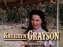 Accéder aux informations sur cette image nommée Kathryn Grayson in Show Boat trailer.jpg.