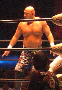 Keiji Mutō sur le ring.