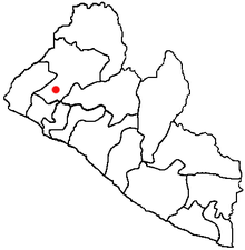 Bopolu sur la carte administrative du Libéria