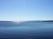 Photographie du lac Champlain en septembre.