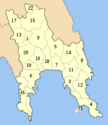 Lakonia municipalities numbered.svg