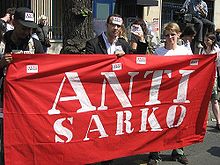 Le Collectif AntiSarko manifeste le 1er mai 2007 à Paris