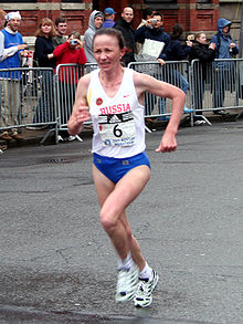 Lidiya Grigoryeva at the 2007 Boston Marathon.jpg