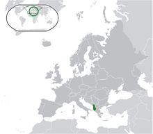 Accéder aux informations sur cette image nommée Location_Albania_Europe.png.