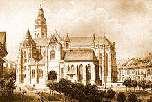 La cathédrale par Ludwig Rohbock, 1857