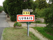 Le panneau d'entrée de la commune.