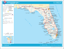  Carte de la Floride.