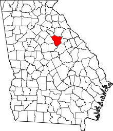 Map of Georgia highlighting Greene County.svg